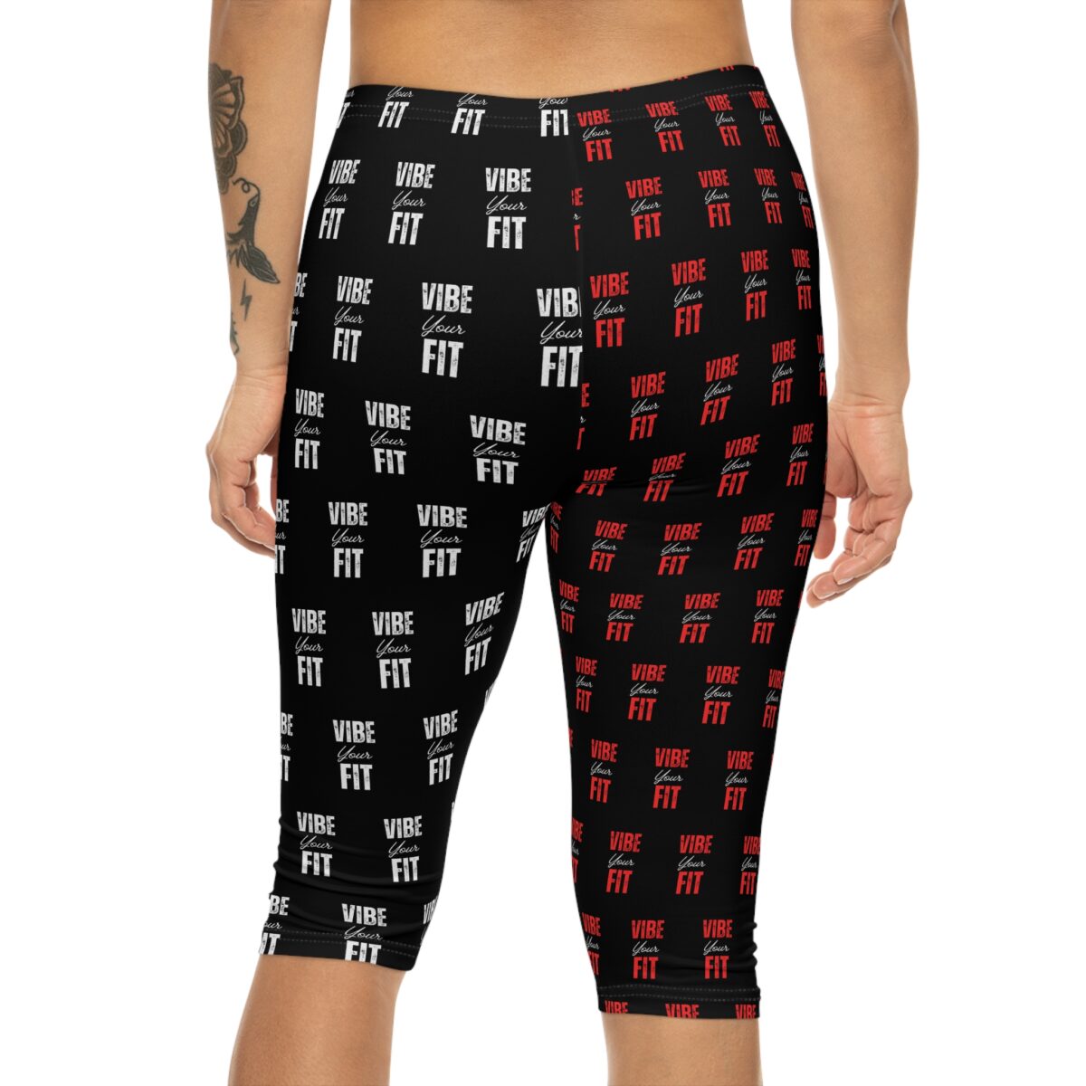 Vibe Fit Women’s Capri Leggings - Stylish Workout Wear for Active Lifestyles - Image 2
