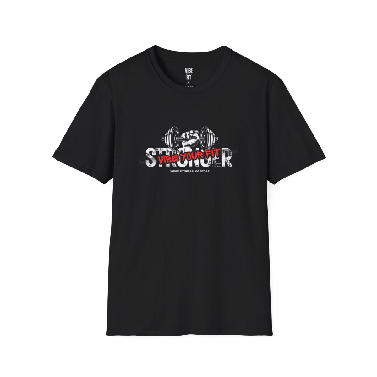 Stronger Vibes Fitness T-Shirt Motivational Unisex Tee for Gym Lovers