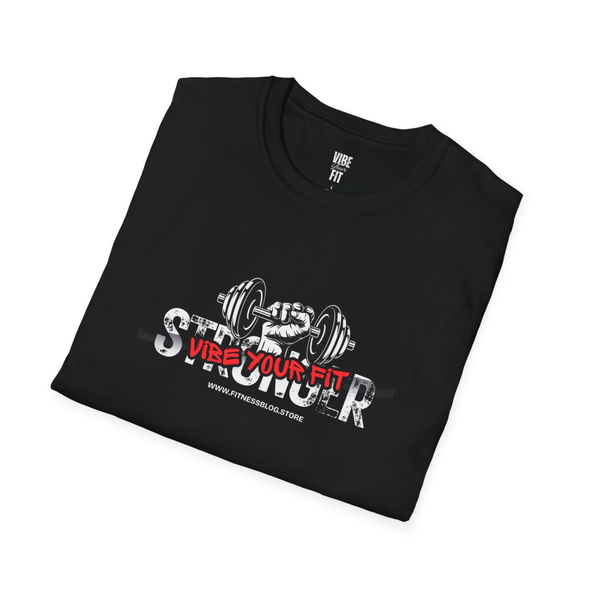 Stronger Vibes Fitness T-Shirt Motivational Unisex Tee for Gym Lovers - Image 2