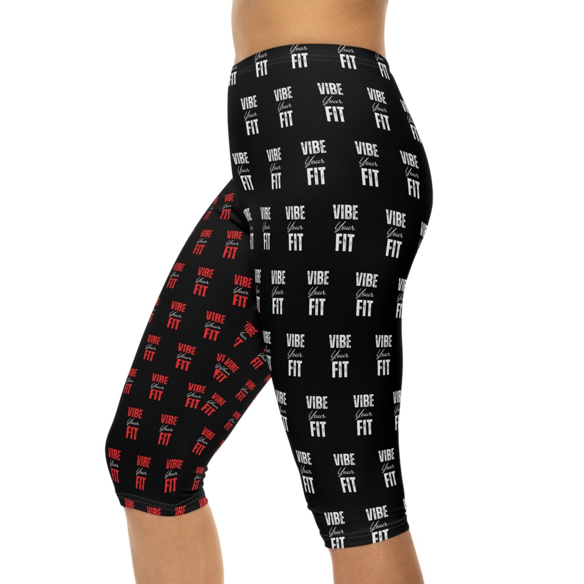 Vibe Fit Women’s Capri Leggings - Stylish Workout Wear for Active Lifestyles - Image 3