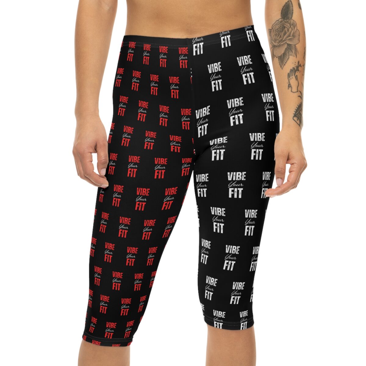 Vibe Fit Women’s Capri Leggings - Stylish Workout Wear for Active Lifestyles