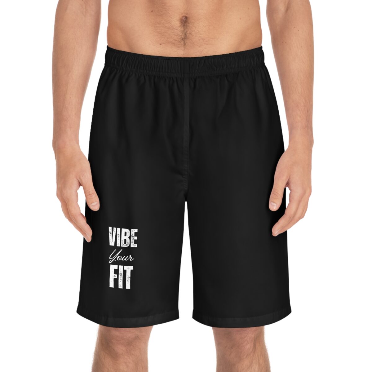 Men's Board Shorts - 'Vibe Your Fit' – Stylish Summer Swimwear for Beach Days