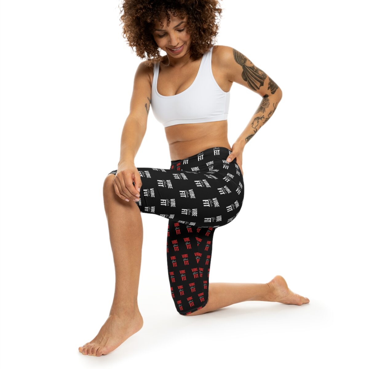 Vibe Fit Women’s Capri Leggings - Stylish Workout Wear for Active Lifestyles - Image 4